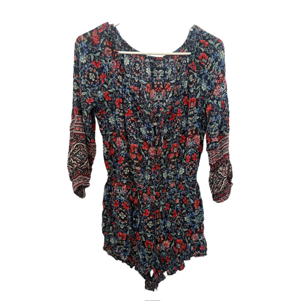 Floral Print Women's Romper